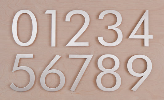 Floating modern house numbers