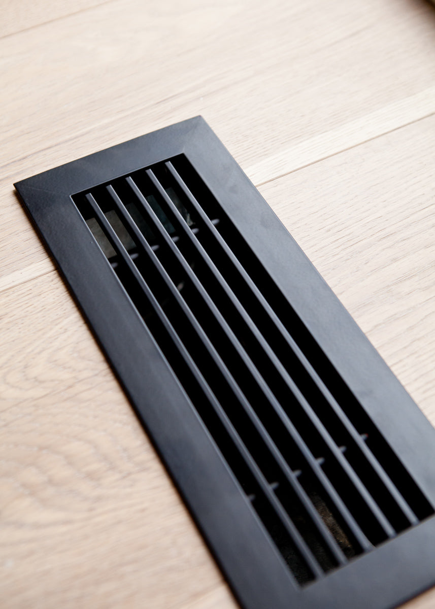 Black modern heat vent